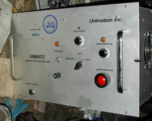 The original PUMA controller's front panel